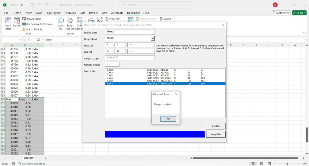 Universal Excel File Merger System